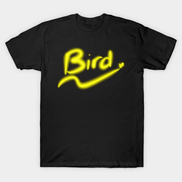 Glow Bird T-Shirt by Wolfgon Designs